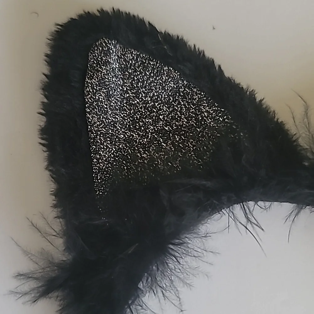 Madigras Masquerade Mask Cat Ear Headband Party Costume Halloween